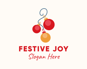 Christmas - Holiday Christmas Balls logo design