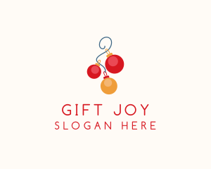 Holiday Christmas Balls logo design