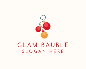 Holiday Christmas Balls logo design