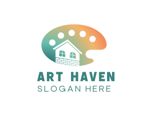 Paint Palette House logo design