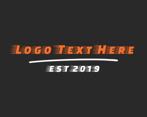 Mover - Fast Racing Font logo design