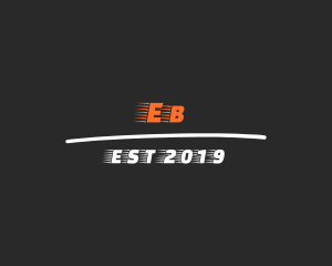 Moving - Fast Racing Font logo design