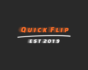 Fast Racing Font logo design