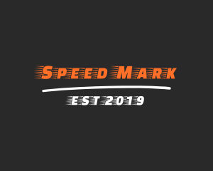 Fast Racing Font logo design