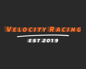 Fast Racing Font logo design