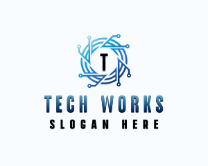 IT Tech App logo design