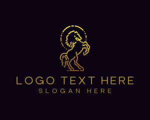 Animal - Stallion Equestrian Wildlife logo design