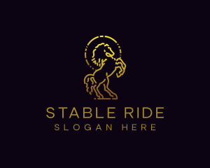 Stallion Equestrian Wildlife logo design