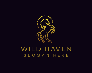 Stallion Equestrian Wildlife logo design