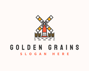 Wheat Grain Farm logo design