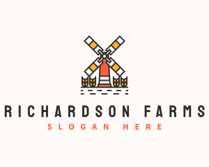 Wheat Grain Farm logo design