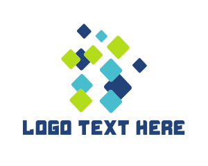 Pixel - Colorful Pixel Technology logo design