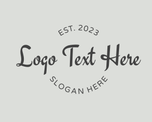 Lettering - Luxury Cursive Business logo design