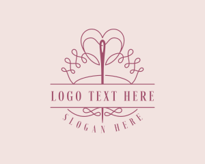 Knitting - Needle Crown Alteration logo design