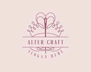 Needle Crown Alteration logo design