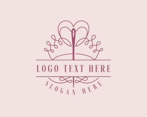 Tailoring - Needle Crown Alteration logo design