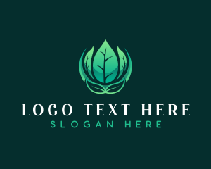 Planting Leaves Eco Logo