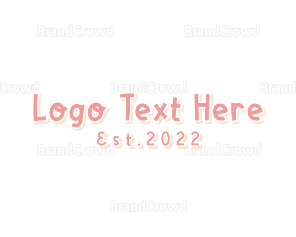 Apparel Playful Wordmark Logo