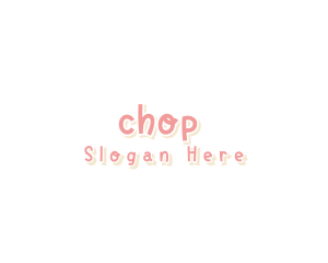 Pink Playful Wordmark Logo