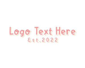 Cute - Apparel Playful Wordmark logo design