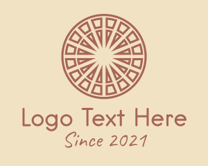 Hippie - Tribal Aztec Centerpiece logo design