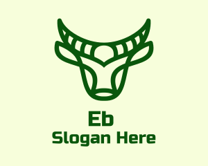Green Buffalo Outline  Logo