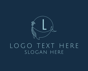 Mobile - Feminine Whale Flower logo design