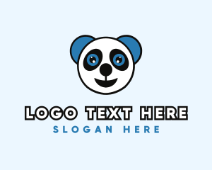 Children - Happy Baby Panda logo design