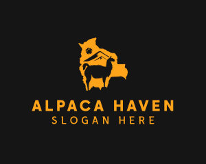 Mountain Alpaca Peru logo design