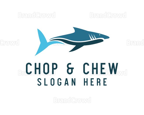 Ocean Shark Fish Logo