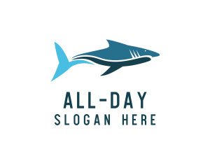 Ocean Shark Fish  logo design
