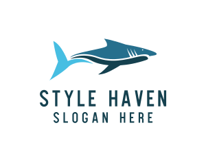 Cartoon - Ocean Shark Fish logo design