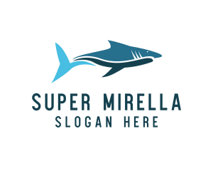 Sea - Ocean Shark Fish logo design