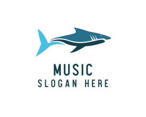 Ocean Fish - Ocean Shark Fish logo design