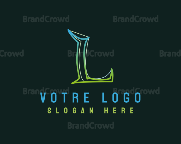 Modern Business Letter L Logo
