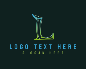 Application - Modern Business Letter L logo design