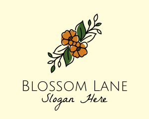 Flower Arranger Line Art logo design