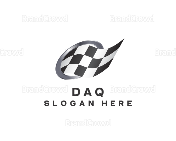 Racing Flag Garage Logo