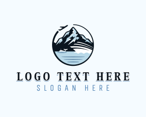 Vacation - Mountain Travel Getaway logo design