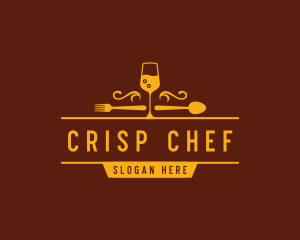 Luxury Restaurant Wine logo design