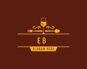 Cuisine - Luxury Restaurant Wine logo design