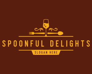 Luxury Restaurant Wine logo design