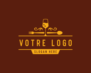 Bistro - Luxury Restaurant Wine logo design