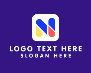 Playful - Generic App Letter N logo design