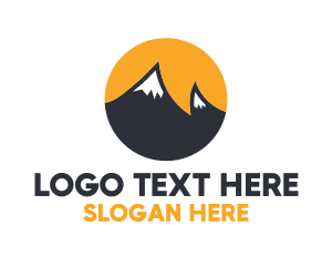 Ridge - Mountain Peak Travel logo design