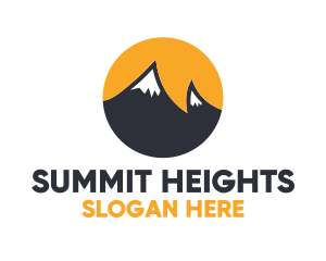 Climbing - Mountain Peak Travel logo design