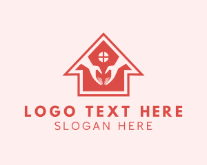 Housing - House Hand Care logo design