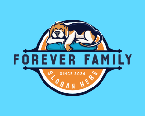 Adoption - Dog Sleeping Pillow logo design