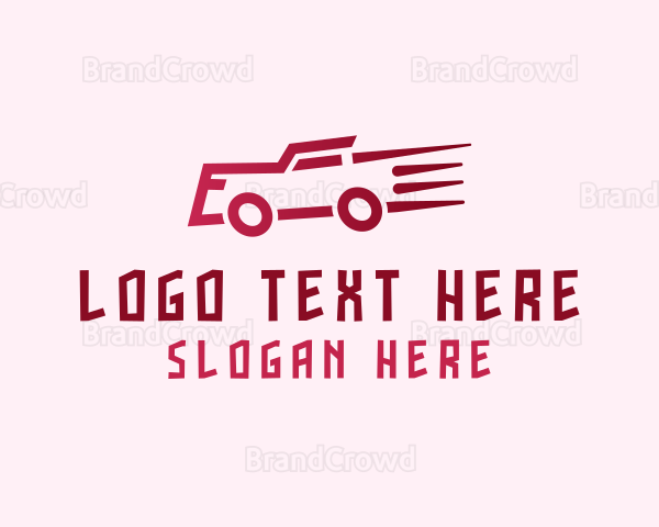 Fast Red Truck Logo