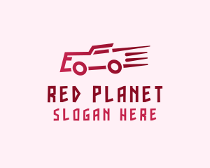 Fast Red Truck logo design